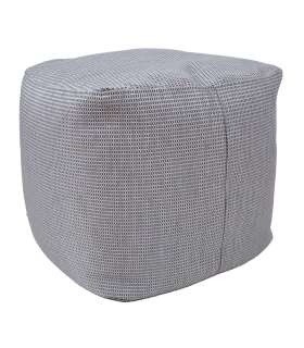 Tumba MITSU-MITSU, 55x55cm, h45cm, hall ja hõbe, 50%puuvill, 50% polüester, kangas-305