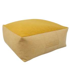 Tumba LAMB BAG, 80x80cm, h30cm, kollane, 100% polüester, kangas-325/322