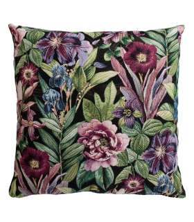 Padi HOLLY ROSE, 68x68cm, õitsvad ööd/must, 50%puuvill, 50%polüester, kangas-330/289