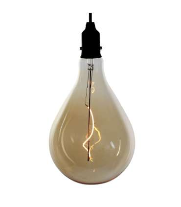 LED-lamp OUTDOOR AMBER BULB, D16xH28cm, taimer, patareidega