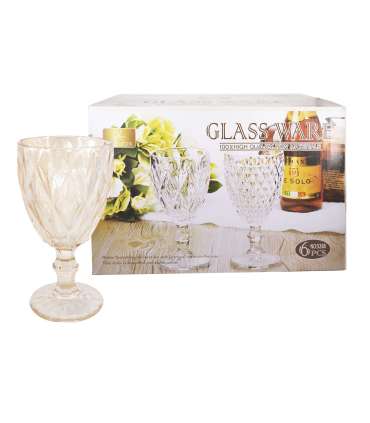 Veinipokaal CORAL 300ml, kuldne läige