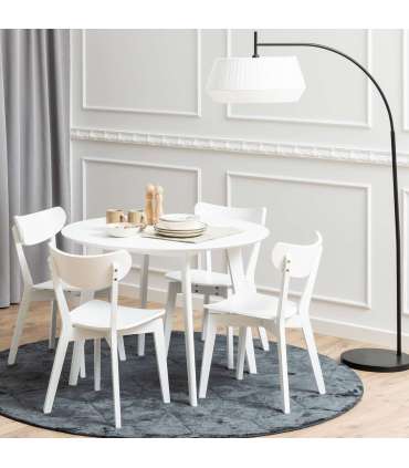 Söögilaud ROXBY, D105xH76cm, valge