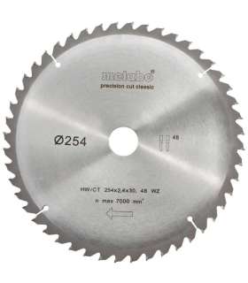 Saeketas 254x2,4/1,8x30mm, z48, WZ, -5°, Classic, Metabo
