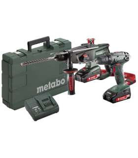 18V Combo: akutrell BS 18 + akukombivasar KHA 18 LTX, Metabo