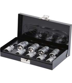 Padrun komplekt 1/2´´ Torx E10-E24 9osa, KS Tools