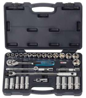 Padrun komplekt 1/2´´ 30-osa CHROME+ tollmõõdus, KS Tools