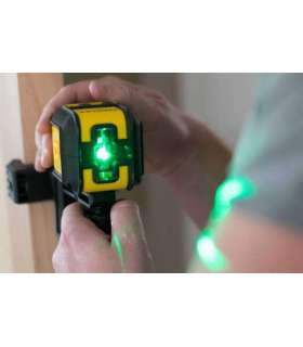 Ristlaser CUBIX roheline koti ja kinnitusalusega, Stanley