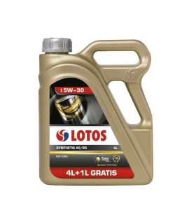 Mootoriõli Lotos Synthetic A5/B5 5W30 4+1L, Lotos Oil