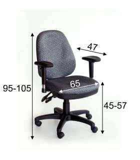 Рабочий стул САВОНА серый