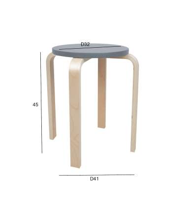 Taburet SIXTY-1 D41xH45cm, hall