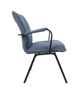 Tool EDDY käetugedega 59x56xH89cm, hallikassinine