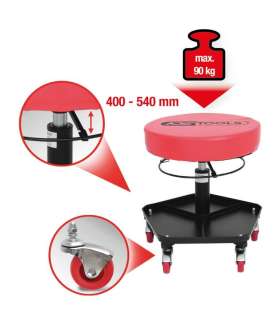 Töötool reguleeritava kõrgusega l ümmargune H54cm, KS Tools