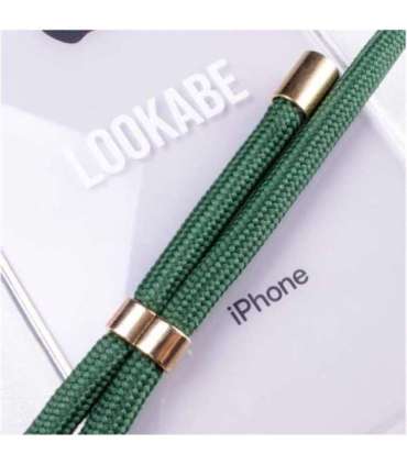 Lookabe Necklace iPhone 7/8+ gold green loo012