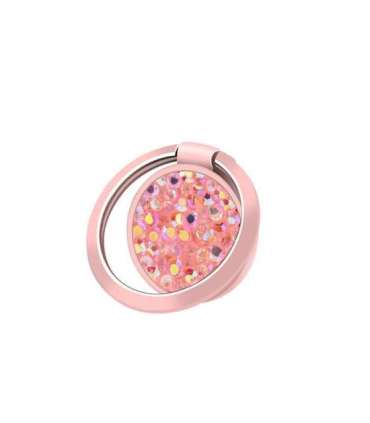 Devia Ring Holder Diamonds 3 gold pink