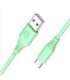 Tellur Silicone USB to Type-C cable 3A, 1m, green