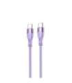 Tellur Silicone Type-C to Type-C cable PD60W 1m purple