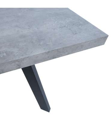 Обеденный стол BRIGIT 159 / 198x84,5x77см бетон