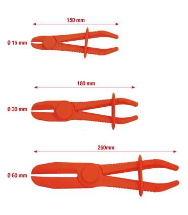 Vooliku kokkusurumise tangid komplekt 3tk, KS Tools