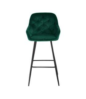 Барный стул BRITA, зеленый бархат
