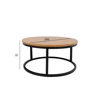 Diivanilaud BRITE D60xH32cm, hele puit