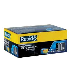 Klambrid juhtmele kuni 4,5mm 28/10 10mm 5000tk valge, Rapid