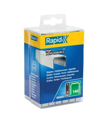 Klambrid 140/8 5000tk, 10,6x1,3mm, roheline, plastkarbis, Rapid