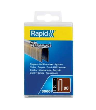 Klambrid 90/20 3000tk, plastkarbis, Rapid