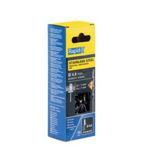 Neet roostevaba 4,8x10mm 50tk + Drill C, Rapid