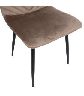 Стул BRIE, бежевый бархат