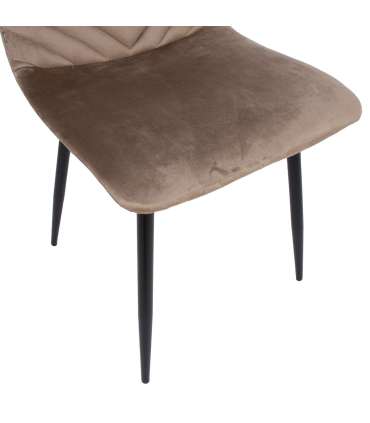 Стул BRIE, бежевый бархат