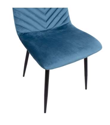 Стул BRIE, синий бархат