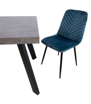 Tool BRIE 45x53xH89cm, sinine samet