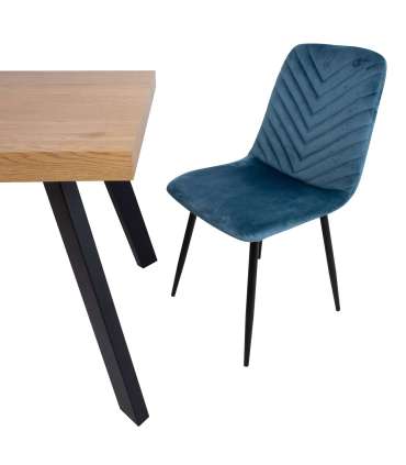 Tool BRIE 45x53xH89cm, sinine samet