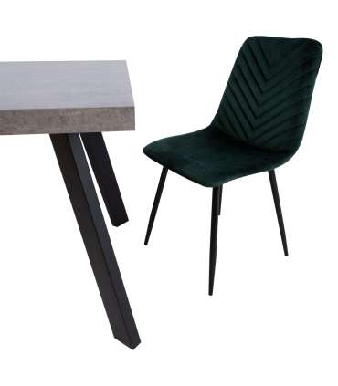 Стул BRIE, темно-зеленый бархат