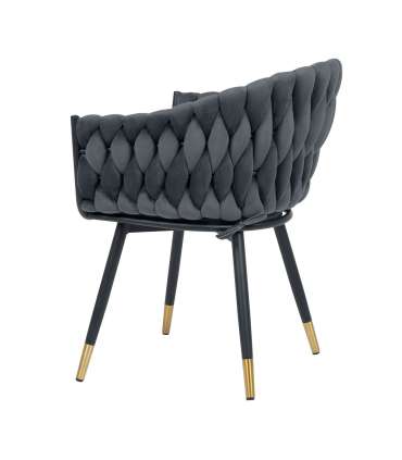 Стул FLORA, серый бархат