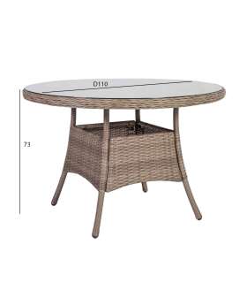 Laud TOSCANA D110xH73cm, beež