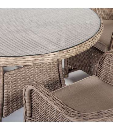 Стол TOSCANA D110xH73см, бежевый