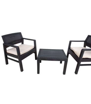 Aiamööblikomplekt KRAKA laud ja 2 tooli