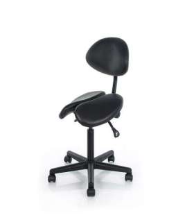 Stool for Master with Backrest Master Massage, black