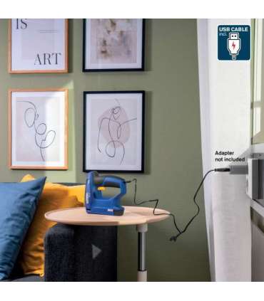 Klambripüstol BTX10, punane klamber, USB laetav, 4-10mm, Rapid