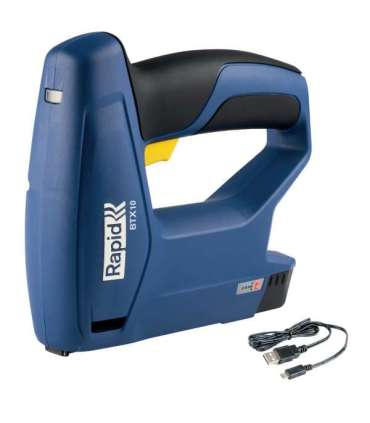 Klambripüstol BTX10, punane klamber, USB laetav, 4-10mm, Rapid