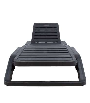 Lamamistool SCIROCCO 71x187xH44cm, tumehall, plastik