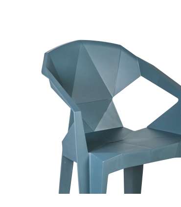 Стул MUZE 56x50,6xH80см, материал: пластик, цвет: морской синий