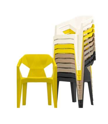 Tool MUZE 56x50,6xH80cm, sinepikollane plastik