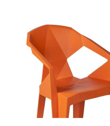 Tool MUZE 56x50,6xH80cm, oranž plastik