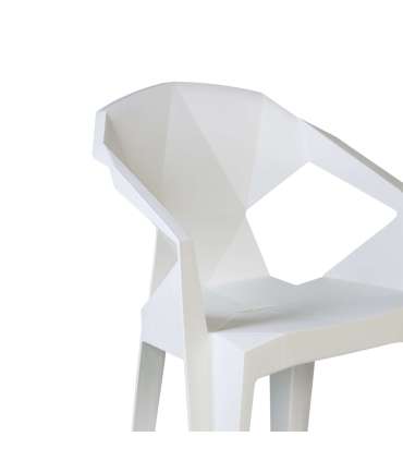 Tool MUZE 56x50,6xH80cm, valge plastik