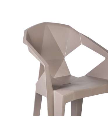 Tool MUZE 56x50,6xH80cm, taupe plastik