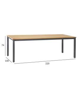 Laud MONTANA 220x100xH76cm, tiikpuu