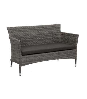 Aiamööblikomplekt WATERS laud, diivan ja 2 tooli, pruun