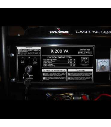Tecnoware FGE9200EA engine-generator 6000 W 25 L Petrol Black